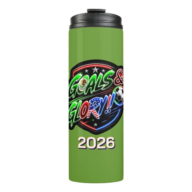 Garrafa Térmica Copa do Mundo 2026 Celebrar (Frente)