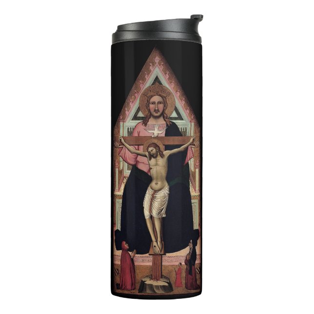 Garrafa Térmica Copo de arte religiosa “A Trindade” (Giro à esquerda)