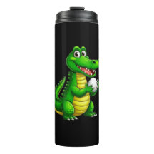 Copo de Crocodilo Fofo – Animal de Jacaré Verde De