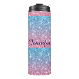 GARRAFA TÉRMICA  COPO PERSONALIZADO COM GLITTER