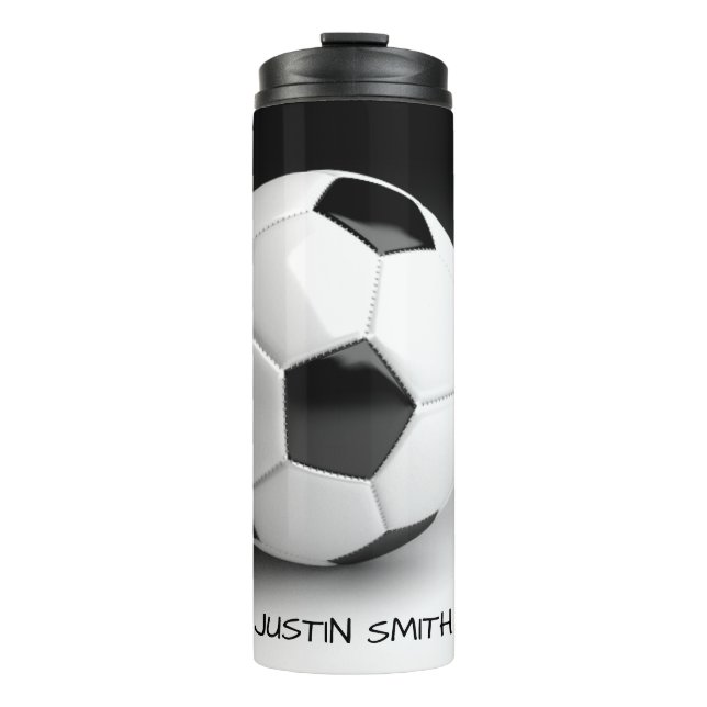 Garrafa Térmica Copo Personalizado de Bebida Térmica Bola de Futeb (Frente)