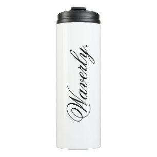 Garrafa Térmica Copo Personalizado de Bebida Térmica Branco Elegan