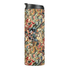 Garrafa Térmica Copo Térmico de Arte Abstrata
