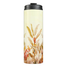 Copo Térmico Folhas de Banana Tropicais