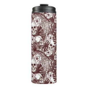 Garrafa Térmica Copo Térmico Jungle Skulls