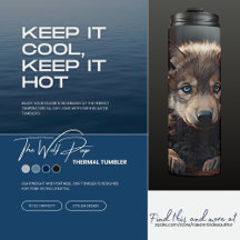 Copo Térmico Lobo Filhote