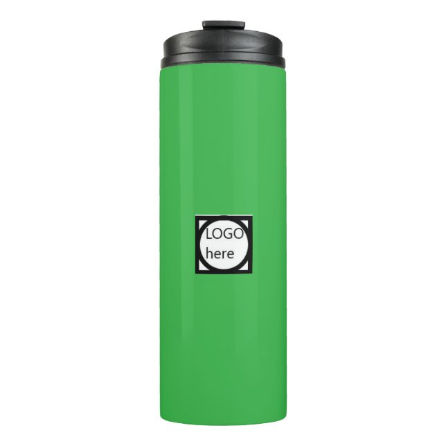 Garrafa Térmica Copo Térmico LOGO Promocional Verde (Frente)