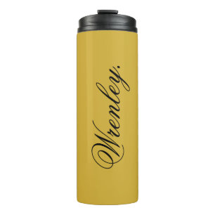 Garrafa Térmica Copo Térmico M Ouro com Nome Personalizado
