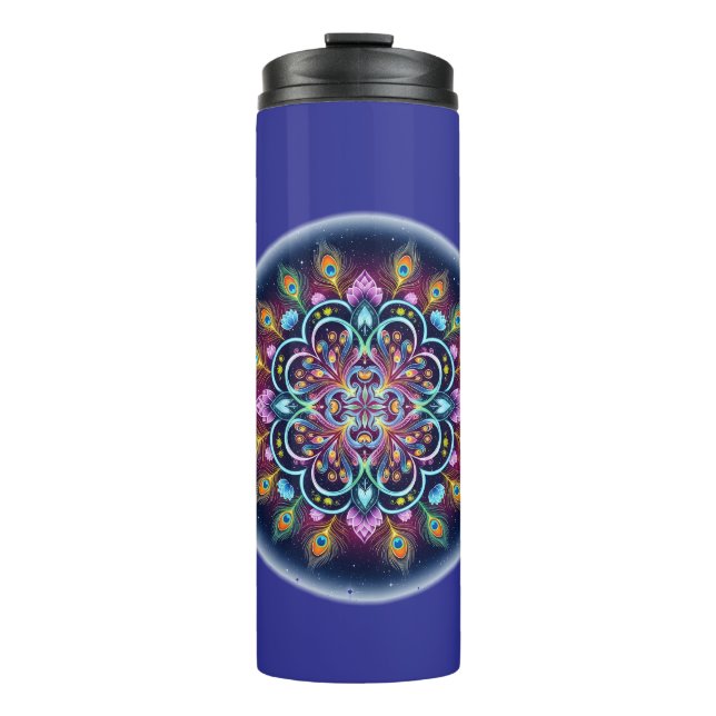 Garrafa Térmica Copo Térmico Mandala Cósmica (Frente)