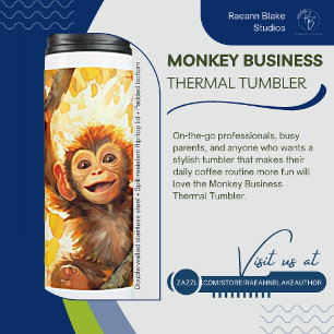 Garrafa Térmica Copo Térmico Monkey Business