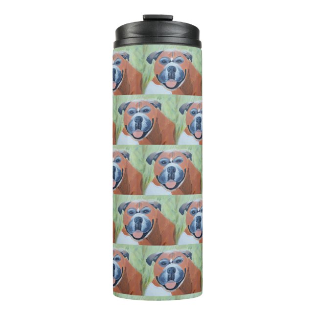 Garrafa Térmica Copo Térmico para Cachorro Boxer (Frente)