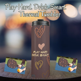 Garrafa Térmica Copo Térmico Play Hard. Drink Smart