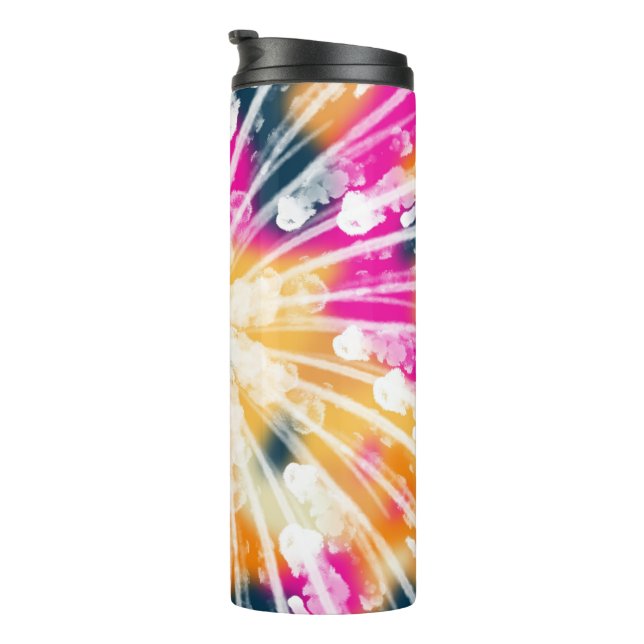 Garrafa Térmica Copo Térmico Tie Dye (Rotação à direita)
