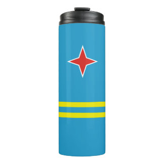 Garrafa Térmica Copo Térmico Totalmente com a Bandeira de Aruba