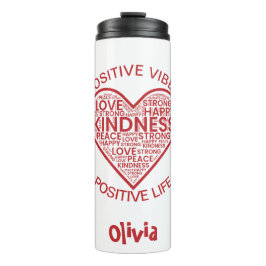 Garrafa Térmica Copo Térmico Vibrações Positivas Vida Positiva