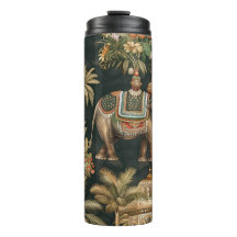 Copo Vintage Elefante Jungle – Exótico Tropical
