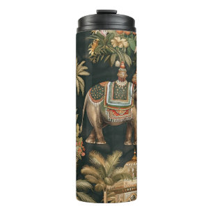 Garrafa Térmica Copo Vintage Elefante Jungle – Exótico Tropical