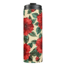 Copos Térmicos com Padrão Floral