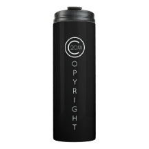 Copyright Moderno Preto Tipográfico