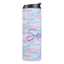 Garrafa Térmica Cor da aquarela do pastel artístico