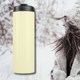 Garrafa Térmica Cor Sólida Amarela-limonada | Elegante Clássico
