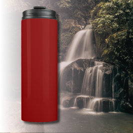 Garrafa Térmica Cor Sólida do Veludo Vermelho | Clássico | Elegant