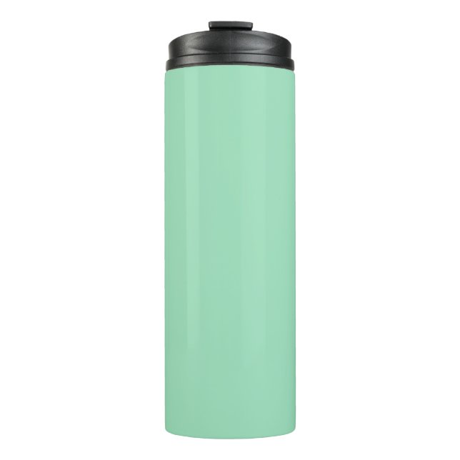 Garrafa Térmica Cor Sólida Verde do Seafoam (Frente)