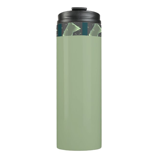 Garrafa Térmica Cor verde (Frente)