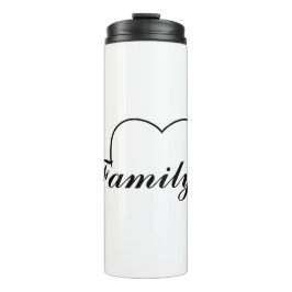 Garrafa Térmica Coração familiar