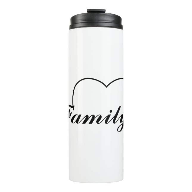 Garrafa Térmica Coração familiar (Frente)