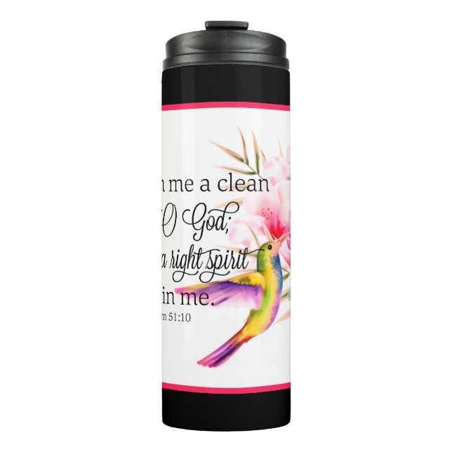 Garrafa Térmica Coração limpo (Frente)