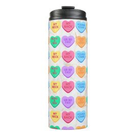 Garrafa Térmica Corações Doces de Conversa Inadequados