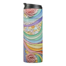 Cores florais em mosaico