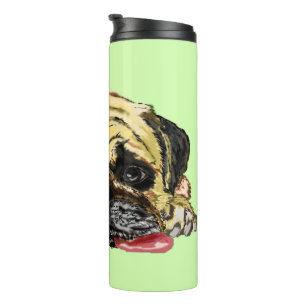 Garrafa Térmica Cores Personalizadas Tumbler Térmico com Cachorro