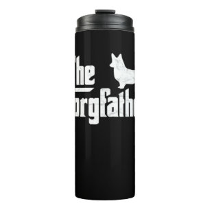 Garrafa Térmica Corgi Dad o Corgfather Camisa engraçada para amant