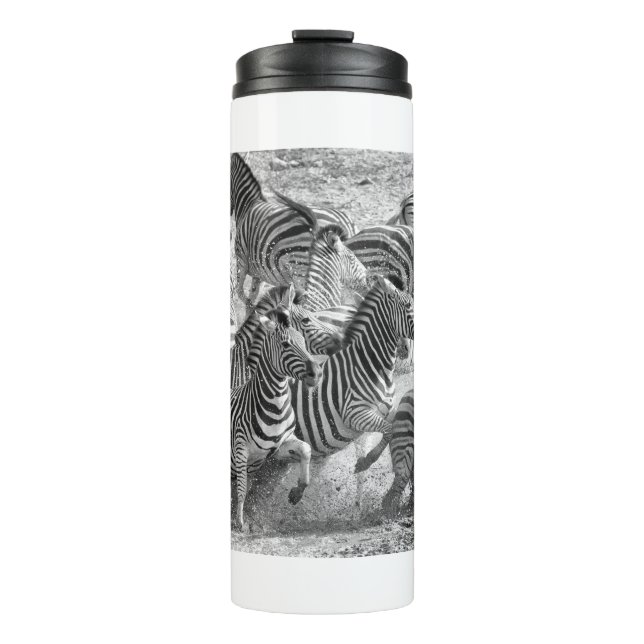 Garrafa Térmica Corrida de zebras (Frente)