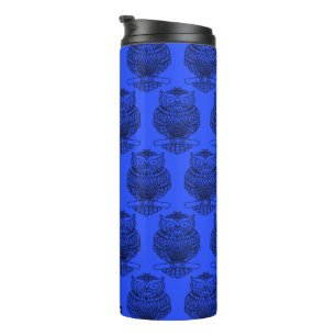 Garrafa Térmica Coruja (azul escuro) - Thermal Tumbler