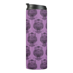 Garrafa Térmica Coruja (roxa) - Thermal Tumbler