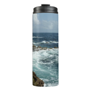 Garrafa Térmica Costa Rochosa e Oceano Azul de Aruba