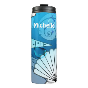 Garrafa Térmica Costelas do Oceano de Praia Personalizadas