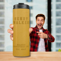 Couro-Vegan Dourado Personalizado