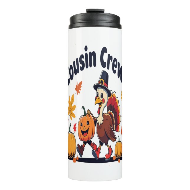 Garrafa Térmica Cousin Crew Pumpkin (Frente)