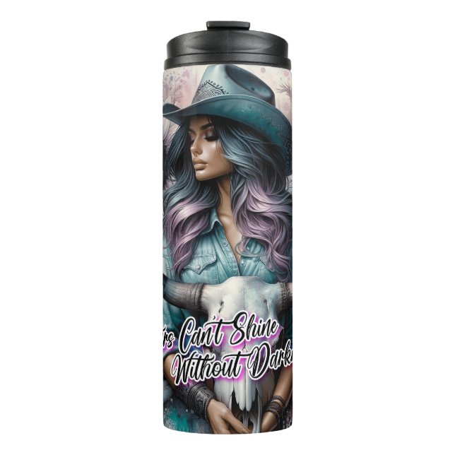 Garrafa Térmica Cowgirl Ocidental (Frente)