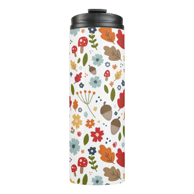 Garrafa Térmica Cozinha de Ação de Graças Cores de Queda (Frente)