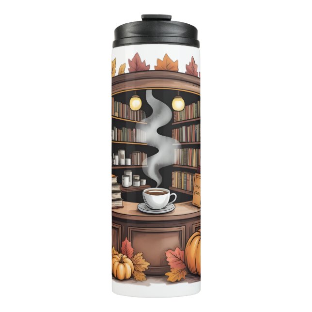 Garrafa Térmica Cozy Fall Library Coffee Bouteilles isothermes   (Frente)