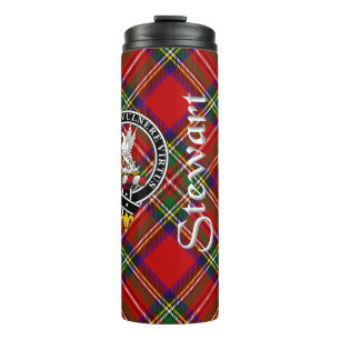 Garrafa Térmica Crachá Stewart Clan & Tartan