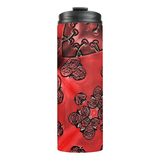 Garrafa Térmica Cranberry Bazaar  (Frente)