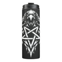 Cráneo Pentagrama Tribal por BurnsInhell