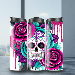 Garrafa Térmica Crânio de Açúcar Adorável