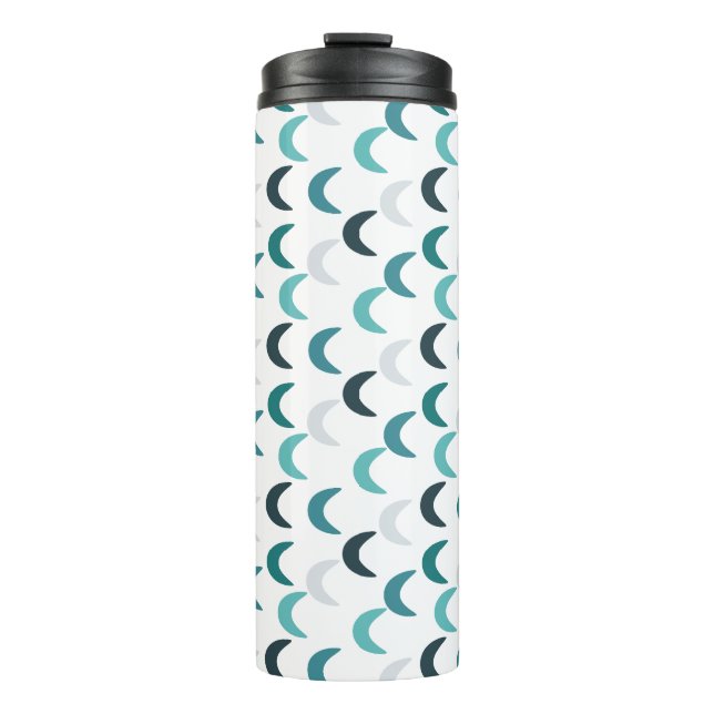 Garrafa Térmica Crescentes de Agato Azul (Frente)